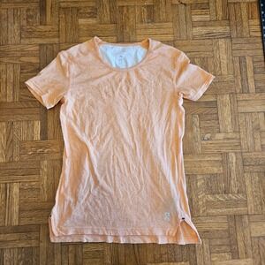 On Running Comfort T Women's Small Orange Short Sleeve Athletic Running Top‎